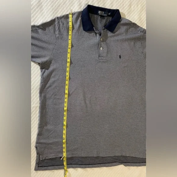 Polo by Ralph Lauren Men's Navy and White Shirt - Picture 5 of 9